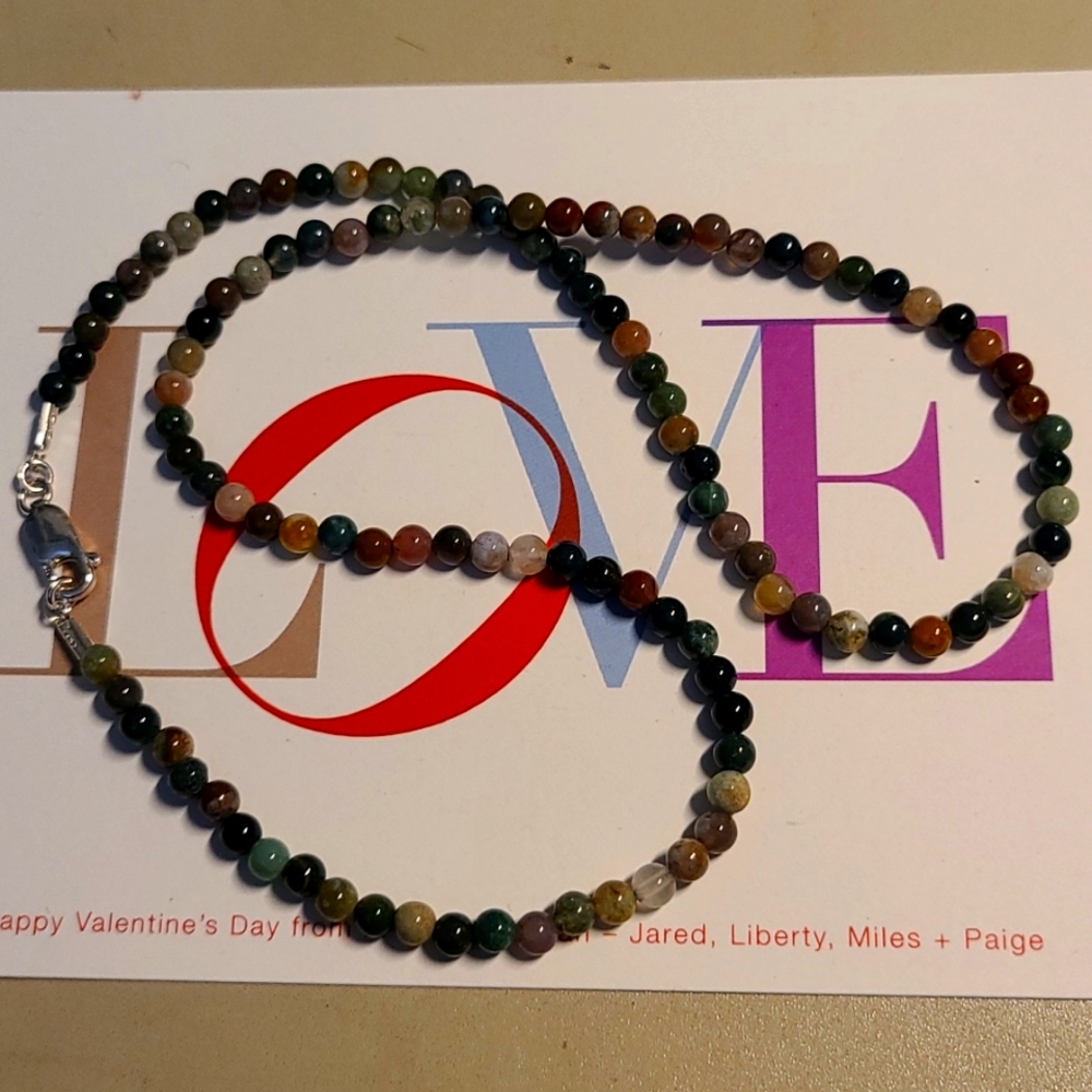 Necklase- Handcrafted of Multicolored Stones